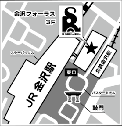 金沢店 周辺マップ