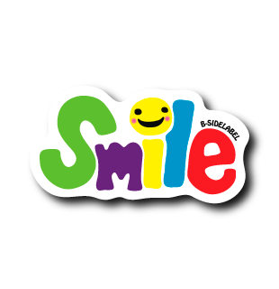 カラフルsmile(白)