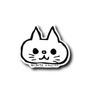 ネコフェイス(白)