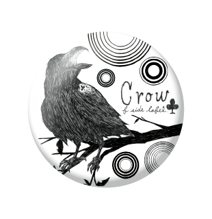 クローバーカラス/小缶バッジ