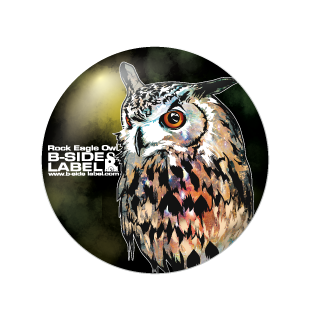 ミミズク頭/小缶バッジ