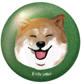 柴犬笑顔/BIG缶バッジ