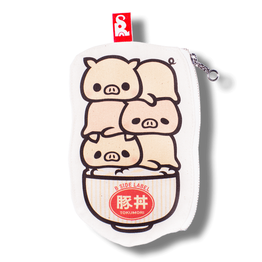 豚丼・牛丼/ファスナーポーチ