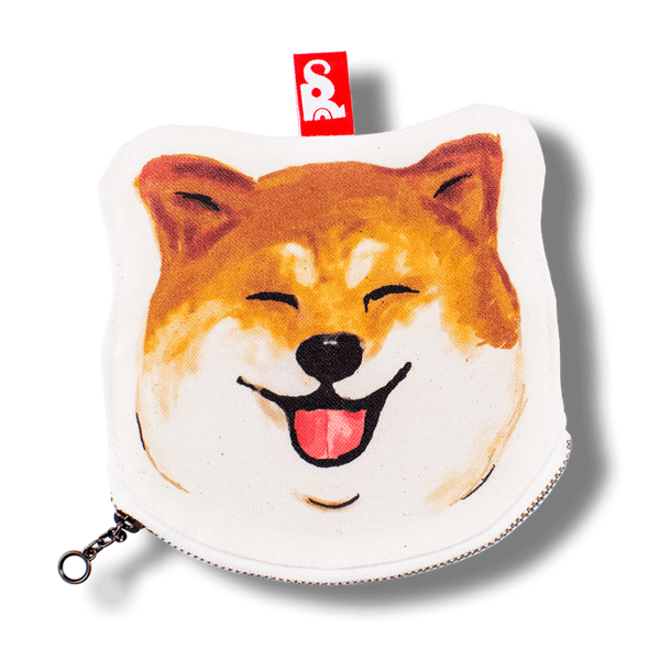 柴犬笑顔/ファスナーポーチ