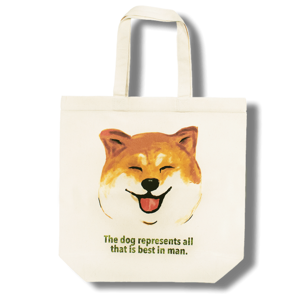 柴犬笑顔/トートバッグ