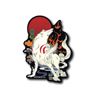 (CAPCOM)大神アマテラス浮世絵黒フチ