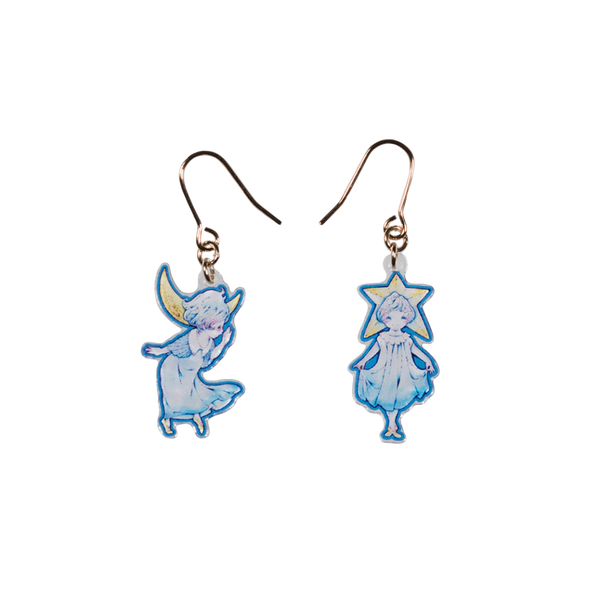 月くん星くん/ピアス2個セット