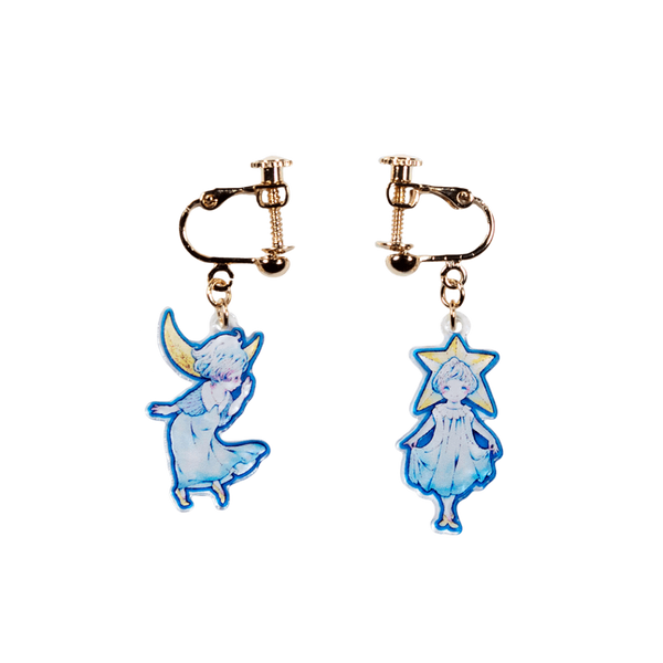 月くん星くん/イヤリング2個セット