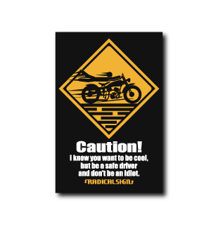 Caution(バイク走)