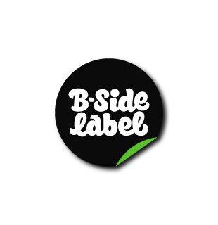 B-side labelロゴ丸(黒)