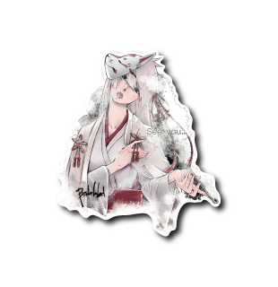 狐面女子(白)