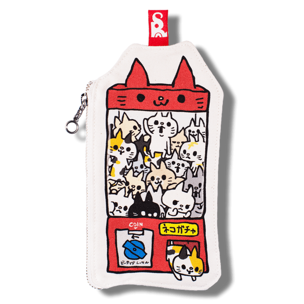 ネコガチャ/ファスナーポーチ