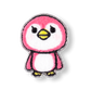ペンギン(ピンク)/アップリケ