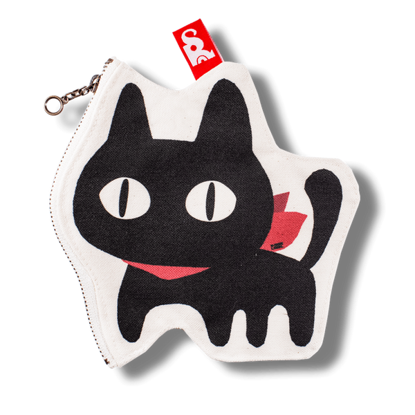 鋭目猫/ファスナーポーチ