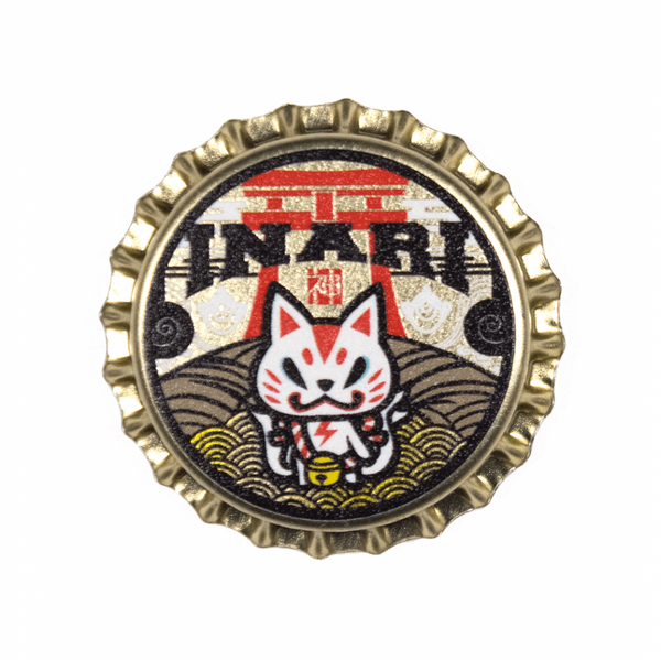 おいなりさん鳥居(白)/マグネット