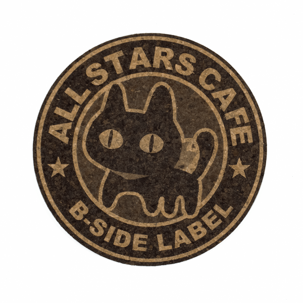 鋭目ねこ&猫好き注意/コースター