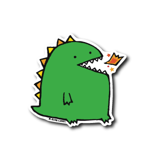 真顔恐竜(火吹き)