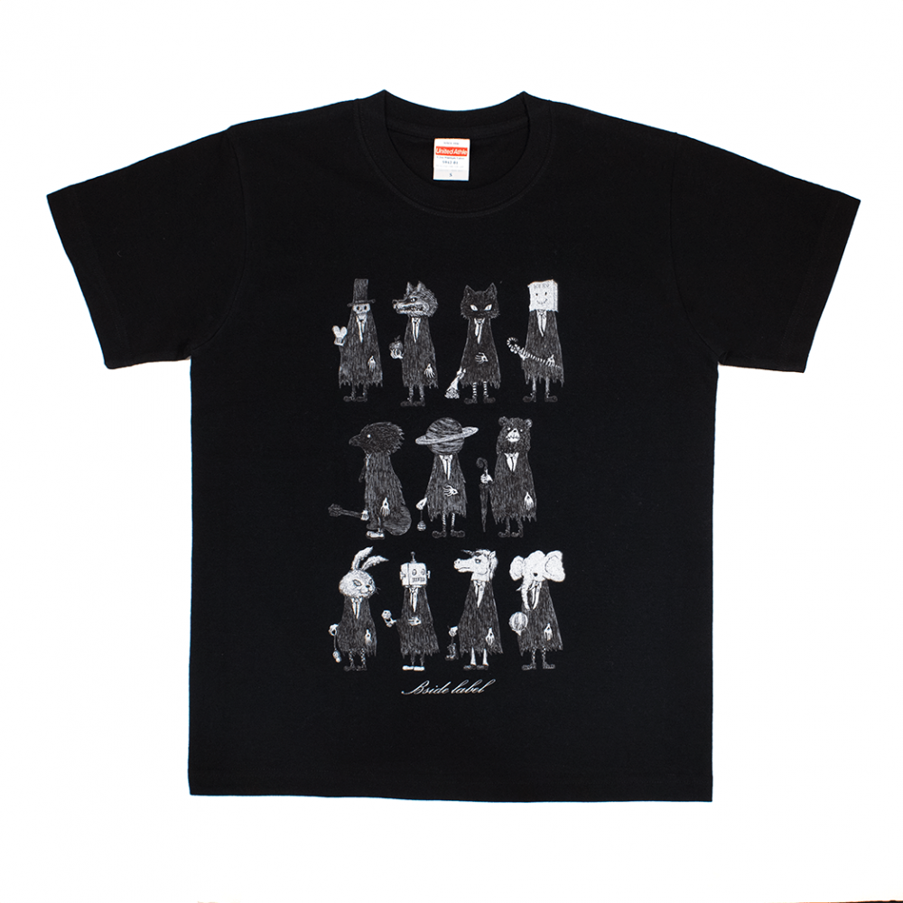マント集合(黒)/Tシャツ