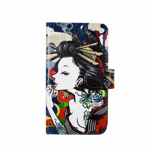 花魁横顔/マルチタイプ手帳型ケース
