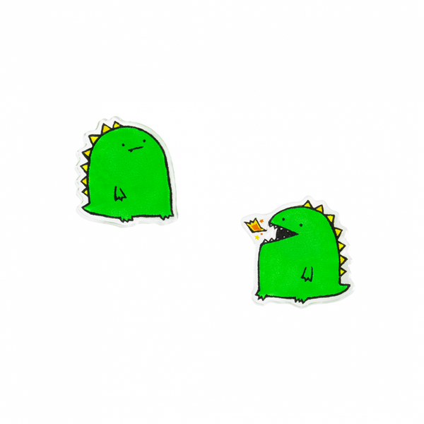 恐竜/ピアス2個セット