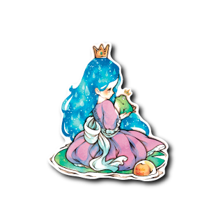 (晴雨企画)少女とカエルの王子(雨)