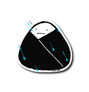 (晴雨企画)おにぎりと雨粒