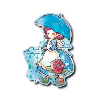 (晴雨企画)メルヘン少女と薔薇(雨)