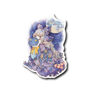 (晴雨企画/夜)alone少女と星空