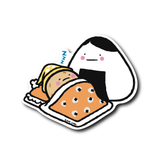 (父の日企画)父おにぎり子の寝顔(おにぎり柄)