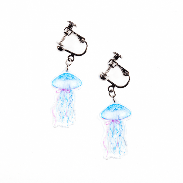 くらげリボン/イヤリング2個セット