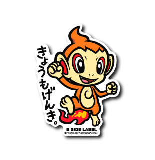 (ポケモン)ヒコザル｢きょうもげんき｣