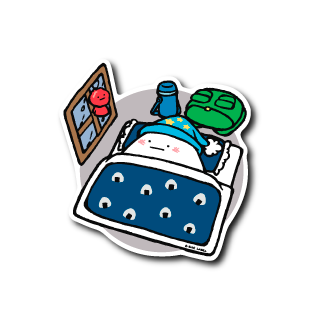 (晴雨企画)おにぎり眠れぬ前夜(おにぎり柄)