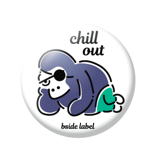 ミステリアスゴリラ/小缶バッジ