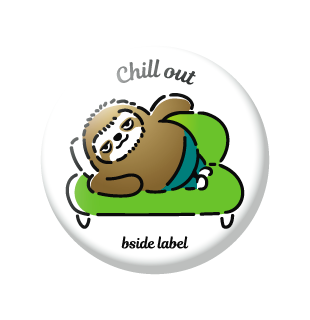 ミステリアスナマケモノ/小缶バッジ