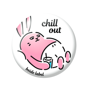 ミステリアスウサギ/小缶バッジ