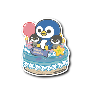 (誕生日)ペンギンケーキ風船