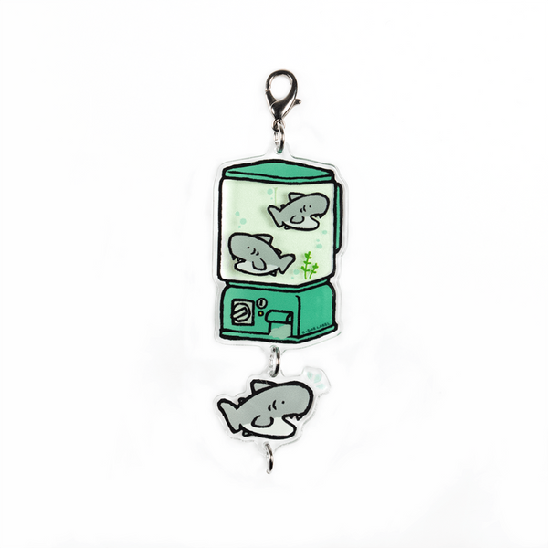 真顔サメガチャ/ゆらゆらチャーム