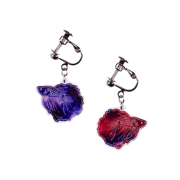 ベタ/イヤリング2個セット