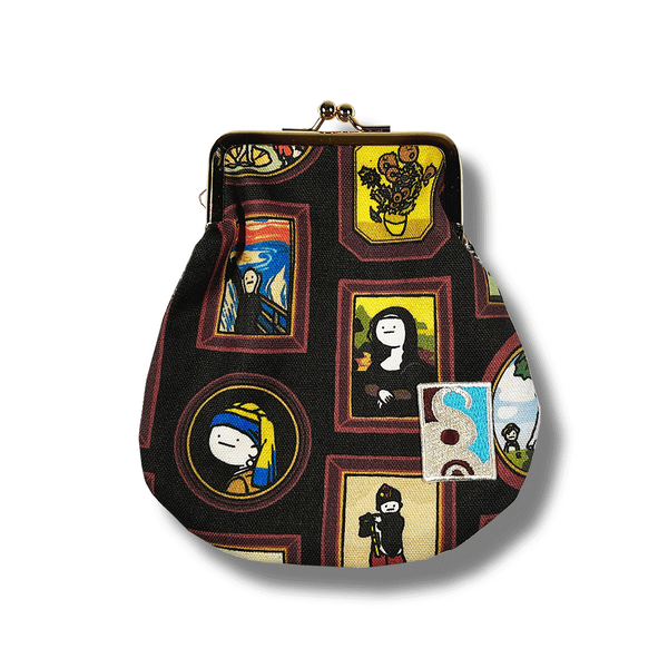 真顔絵画/がま口