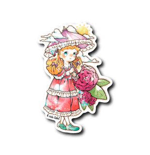 (晴雨企画/晴)日傘バラ女子